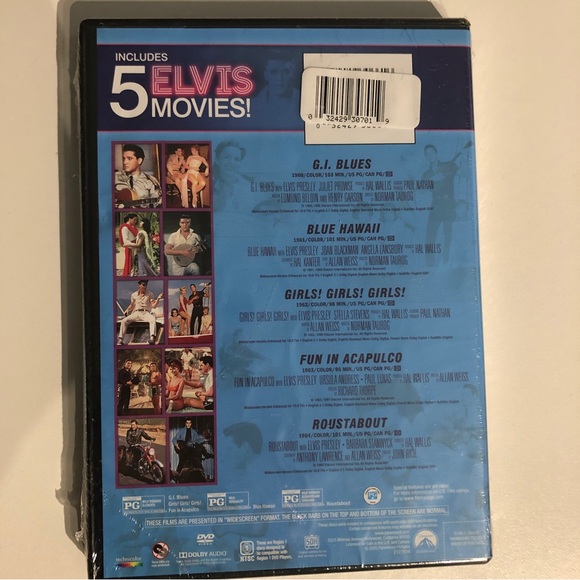 💿 Sealed DVD ELVIS - 5 movies collection - Picture 3 of 3